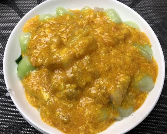 233. Braised Pig Tendon with Crab Roe Sauce 蟹粉蹄筋